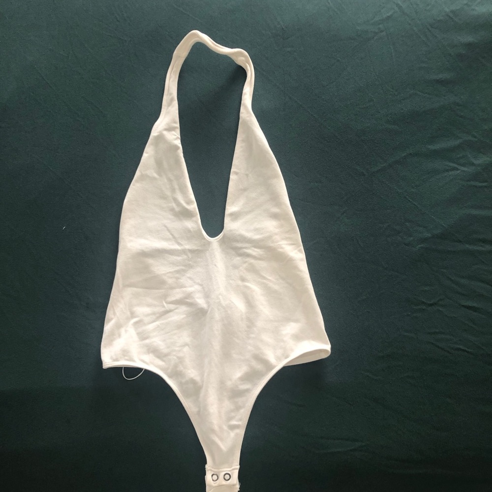 Express Halter Bodysuit | White | XS